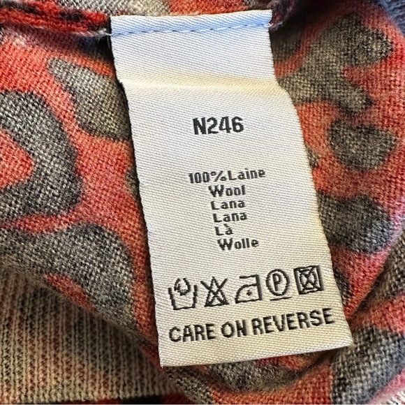 Gerard Darel Red Leopard Print Wool Sweater - Picture 10 of 12